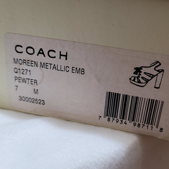 Coach Moreen Metallic Heels - Picture 13 of 13